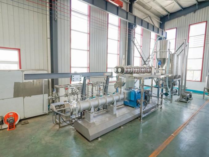 دستگاه اکسترودر غذای دامی دو مارپیچ 200-260 کیلوگرم در ساعت برای تولید خوراک ماهی شناور 11