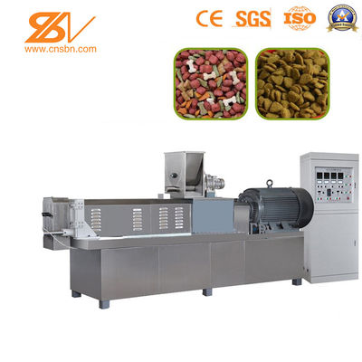 خط تولید کامل اتوماتیک مواد غذایی حیوانات خانگی Cat Kibble Dry Dog Food Pellet Processing Extruder Making Machine