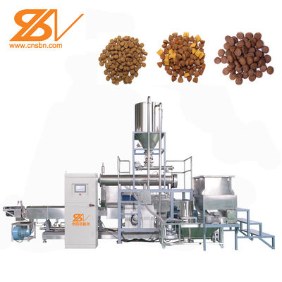 201 Staineless Steel Pet Food Line , Low Noise Dog Food Extruder Machine