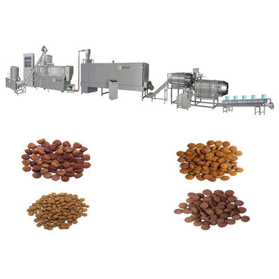 خط تولید کامل اتوماتیک مواد غذایی حیوانات خانگی Cat Kibble Dry Dog Food Pellet Processing Extruder Making Machine