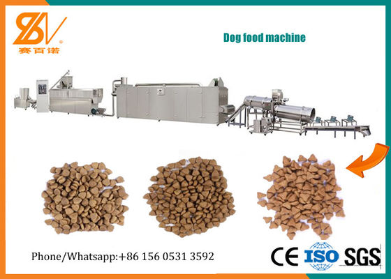 Flexible Twin Screw 200-250kg/H Pet Food Extrusion Equipment