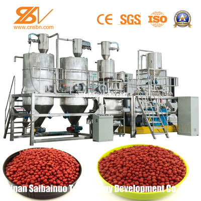 تجهیزات پردازش خوراک دام شناور نوع مرطوب خشک / دستگاه خوراک ماهی 1-5T/H