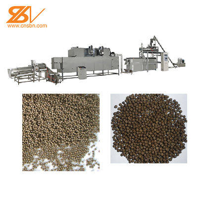 4TPH 5TPH شناور ماهی مواد غذایی Extruder ماشین با پیچ دوگانه