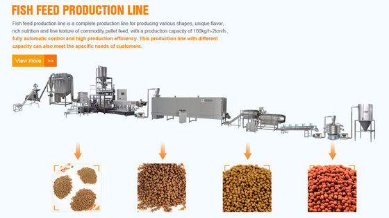 اکستروژر مواد غذایی ماهی ماهی شناور در چین